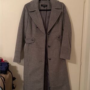 Kenneth Cole Classic Gray Trench Coat